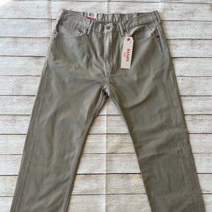 NEW Levis 505 Men 38 x 32 Regular Fit  Beige Jeans Denim Cotton Red Tab Casual